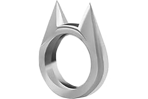 kdhgoo Self-protect Ring for Women Girls, Electricity Release with Cat Ears Ring Jewelry Gifts for Holiday Birthday Anniversary Graduation