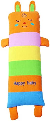 Cartoon rabbit buckwheat pillow, finalize the design baby cotton Pillow extension 0-6 years (orange)