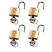 South Main Hardware 810106 TSA, Solid Brass, 3/4-Inch Wide Body, 4-Pack, Approved Luggage Lock