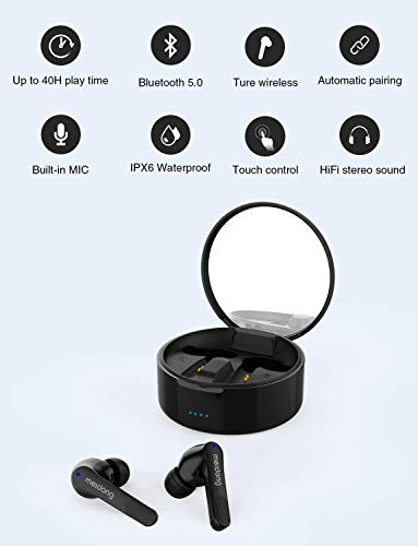 Wireless Earbuds,Meidong KY06A Bluetooth 5.0 Headphones in Ear Buds Wireless Earphones HiFi Stereo I - //coolthings.us