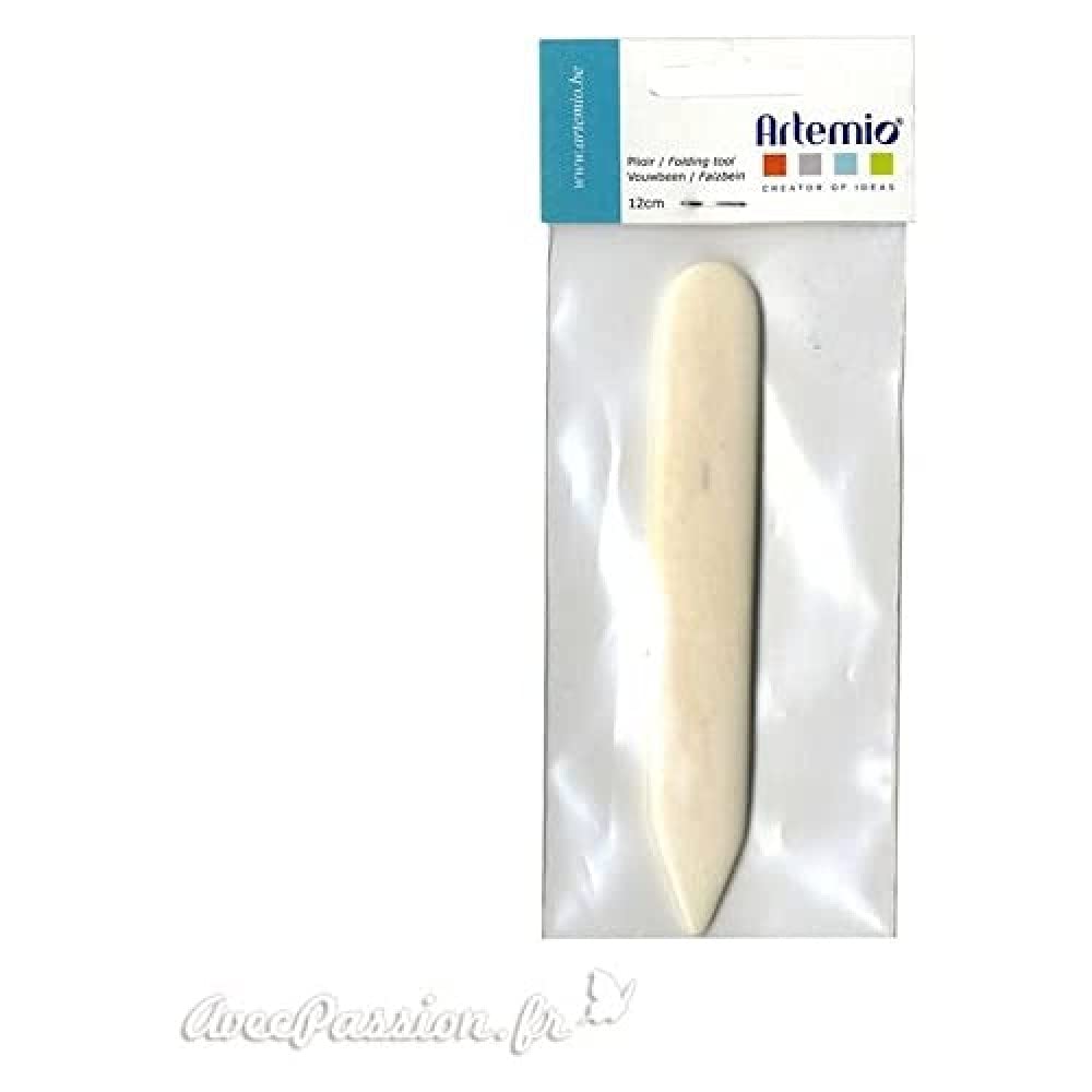 Artemio VIPR Folder, Bone, White, 17.3 x 1 x 7 cm