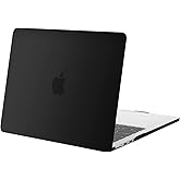 MOSISO Compatible with MacBook Air 13 inch Case 2026 2025 2024 2023 2022 M4 A3240 M3 A3113 M2 A2681, Scratches-Resistant Protective Hard Shell Cover for MacBook Air 13.6 inch Case, Black