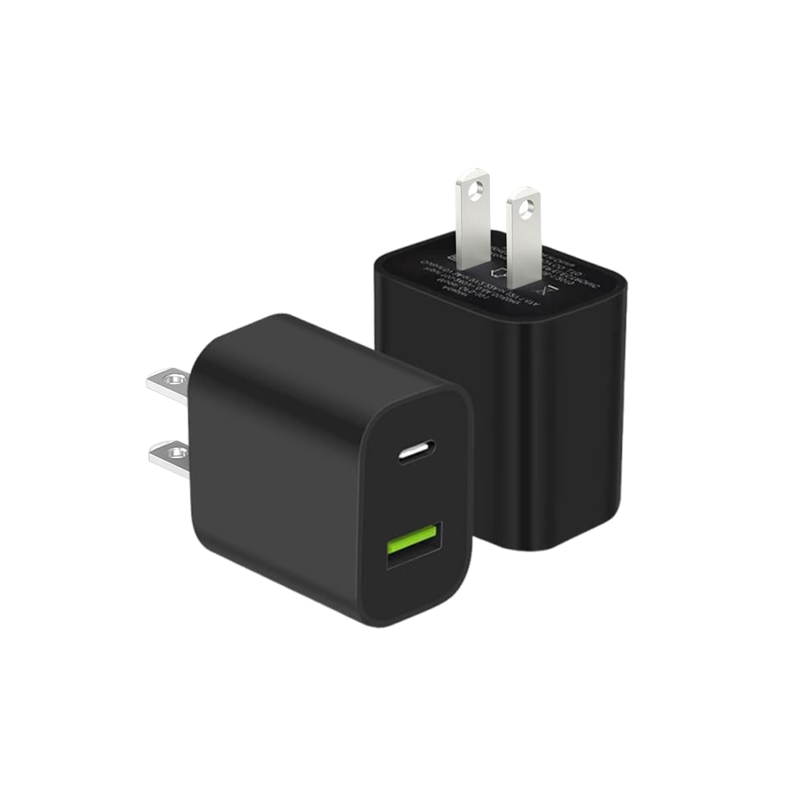 Photo 1 of 2 Pack USB C Charger Block, Dual Port Type C Wall Charger Fast Charging 20W Power Adapter Cube for iPhone 14/14 Pro/14 Pro Max/14 Plus/13/12/11, XS/XR/X, iPad, Samsung, More