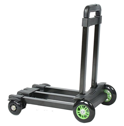 Carrello Portatile Pieghevole T-Lovendo In Alluminio - Capacità 75kg, Ruote In Gomma 13cm, Altezza Regolabile