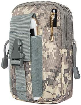 Aubess Waterproof Waist Bag Multi-Functional Oxford Cloth, Tactical Pouch Compact Outdoor Portable Utility Gadget Belt Waist Bag with Cell Phone Holster Holder
