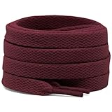 DELELE 2 Pair 24 inch Flat Shoe laces 5/16" Wide