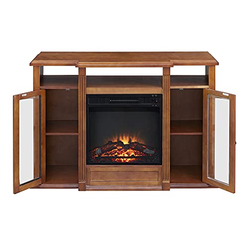 GOOD & GRACIOUS Modern Electric Fireplace TV Stand, Fit up to 55" Flat