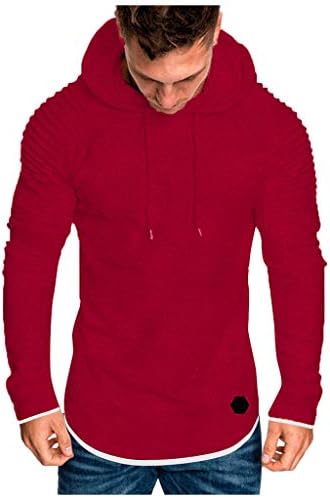 solid pleated hoodie