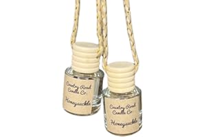 GENERIC Country Road Candle Co. Honeysuckle Car Hanging Diffuser Fragrance Oil (Pack of 2) | Car Air Freshner | Scented Fragrance Aromatherapy Automobile Diffuser scents Bottle