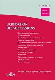 Liquidation des succcessions