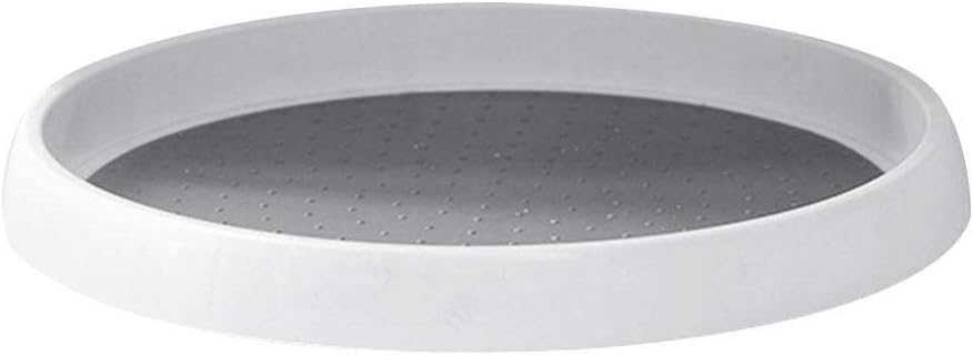 dewdropy 12-Inch Lazy Susan Turntable Non-Skid Pantry Cabinet 360°Food Storage Container for Cabinets, Pantry, Fridge, Countertops