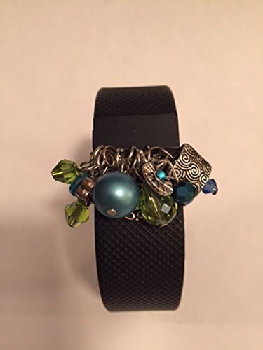 Fitband Fun '"Dangle Charm" Fitness Band Accessory (FitbitFlex/Jawbone, Blue/Green/Silver)