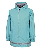 Charles River Apparel Youth New Englander Rain Jacket - AQUA - L