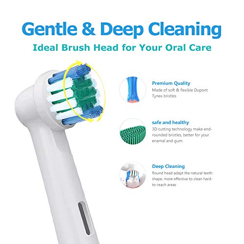 8 Pack Replacement Brush Heads Standard Precision Clean Toothbrush Heads For Braun Oral B Vitality Pro Smart Genius And Other Electric Rechargeable Toothbrushes Pricepulse