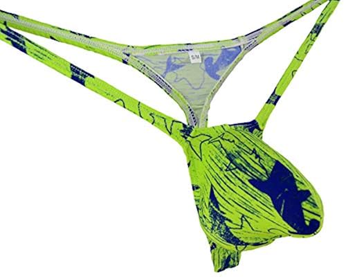 WOSESE Mens Swim Thong Bulge Pouch G-String WSS29 (S/M fit Waist