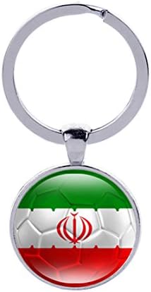 Tfoddy 2018 FIFA National Fag and World Cup Double Sided Key Ring (Iran)