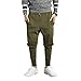 PRIJOUHE Men's Joggers, Sweatpants, Low Crotch Sweats Slim Fit Trousers Harem Hip Hop Pants