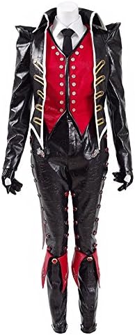 Yangxiao Womens Battle Suit Black Red PU Halloween Cosplay Costume (Woman-XXL, Black)