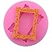 Vintage Rectangle Photo Frame Silicone Cake Mould DIY Fondant Sugarcraft Mold zsjhtc