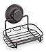 BINO SMARTSUCTION Bronze Shower Caddy, Soap Dish