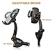 Ucharm Phone Car Mount Holder, 3-in1 Cigarette Lighter Car Mount Charger with Dual USB Ports Adjustable Goose-neck for iPhone 8/8 Plus/7/7 Plus/6, Samsung Galaxy S8/ S7 Edge and More Smartphones