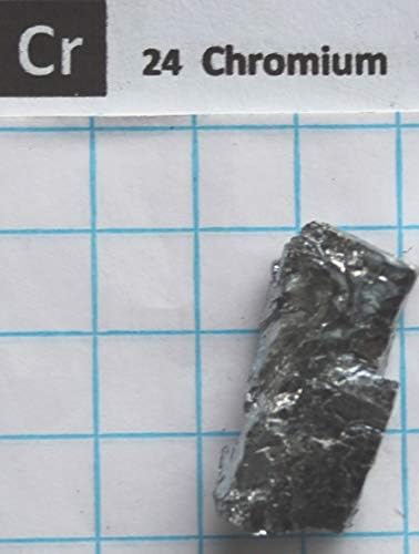 15,84 gram 99.9% Chrome Chromium Metal Nugget - Pure Element 24 Sample - Free Shipping
