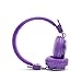 GranVela Q8 Multifunctional 3 in 1 Wireless Headphones Foldable Bluetooth Headphones with Microphone, Micro SD/TF Card Player, FM Radio and 3.5mm Detachable Cable- Purple