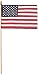 Online Stores 12-Pack US Stick Flag Standard, Wood Stick with Spear Tip, 8 by 12-Inch primary