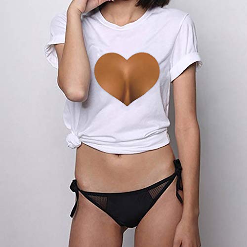 3 Sanyyanlsy+Womens+Heart+Shaped+Fashion+T+Shirt
