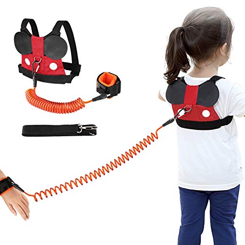 Atomcool Kid Safety Harness Leash, Baby Safety Harness + Anti Lost Wrist Link, Cute Toddler Anti Lost Safety Harnesses Leashes for 1-8 Years Boys and Girls - Thumbnail 6