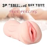 Ergonomic Design Silicone Dolls Men's Adult Toys,Double Holes Underwear Silicone Artificial 3D Realistic Lifelike Toys for Men Male with 2 Entries Cup Toys, T-Shirt