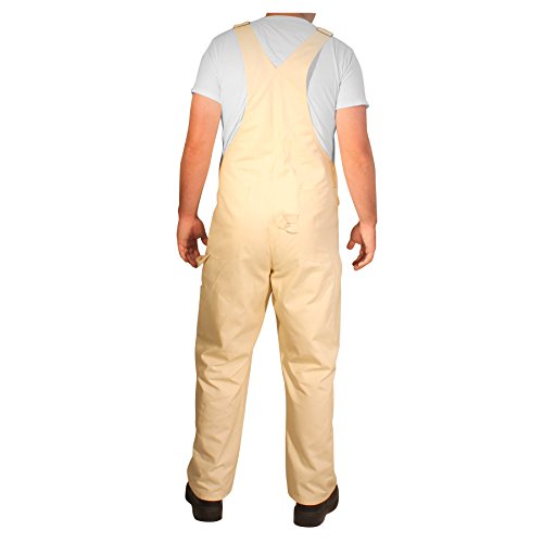 rugged blue overalls