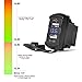 Rydonair Universal Rocker Style 4.2A Dual USB Charger Socket with Blue LED Digital Voltmeter Gauge for Rocker Switch Panel on Marine, Boat, Car, Golf Cart, UTV, ATV, etc