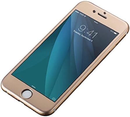 Cool Idea Iphone 6 / Iphone 6 S Screen Film New 3d Edge Metal Full Coverage Tempered Glass Screen Film (Golden)