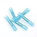 Ginsco 108pcs Insulated Heat Shrink Waterproof Butt Connectors Wire Electrical 14-16 AWG Kit Blue
