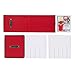 Wrapping Paper Storage Box- Holds 20 Rolls of 30” Gift Wrap-Upright Container with Lid, Dividers & Handles-Christmas & Birthday Wrap by Elf Stor (Red)