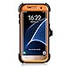 Kuool Galaxy S7 Edge Case, Samsung Galaxy S7 Edge Case, Heavy Duty Rugged Scratch Resistant Shockproof Max Protective with Belt Clip Case for Galaxy S7 Edge(Xtra Orange)