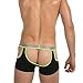 Barsty Men's Sexy Underwear G-string Thong Elastic Smooth Bikini Underwear  Light YellowXL/US L