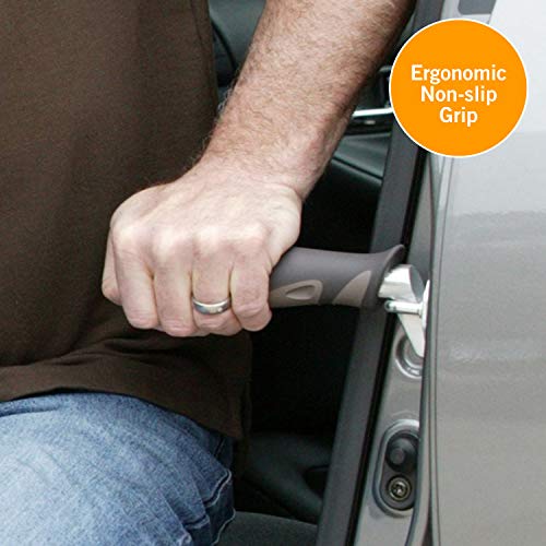 Stander Metro Car Handle Plus, Portable Vehicle Support Grab Bar, Standing Assist Mobility Aid, Includes LED Flashlight