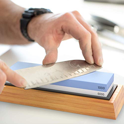 Sharp Pebble Premium Whetstone Knife Sharpening Stone 2 Side Grit 1000/