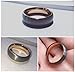 King Will DUO Unisex 6mm Classic Rose Gold Domed Tungsten Carbide Wedding Band Ring Comfort Fit