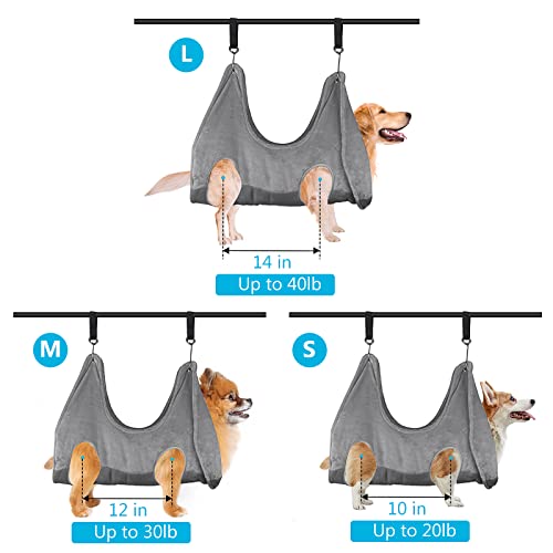 Jetczo Dog Grooming Hammock Helper, Restraint Dog Grooming Harness with