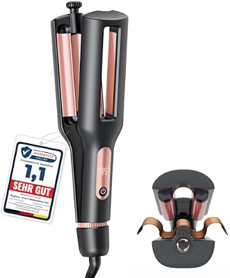 Ondulador de cabelo ajustável 4 em 1, Surfer Waves Iron, Rose Gold