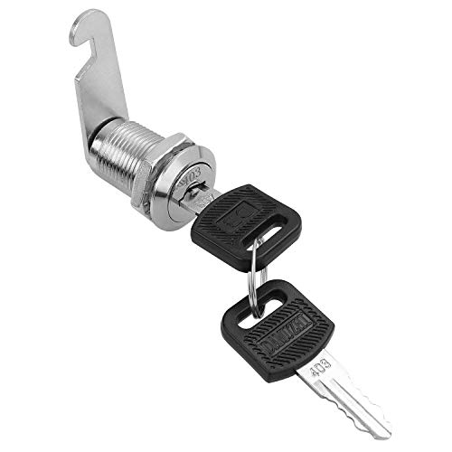 1" (25mm) Cabinet Cam Locks Keyed Different, CBTONE 5 Pack Security File Drawer Dresser Cylinder Lock Hardware Locks (Each one with 2 Keys)