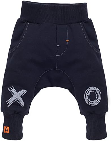 Pinokio Baby Boys Harem Trousers "Xavier" Pants Jogger Leggings Hiphop Aladdin, 100 % cotton, dark blue, toddler, stylish