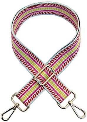 ACVIP Boho Style Handbags Purse Strap Replacement Crossbody Strap with Metal Hooks