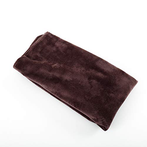 Evolive Soft Micromink Euro Sham Cover Pillowcase Replacement with Zipper Closure (Brown, 26"X26")