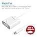 Macally USB-C to VGA Adapter - Thunderbolt 3 Port Compatible - Converter for 2017 / 2016 Macbook Pro, Macbook 12-inch, Mac Pro, iMac, Chromebook Pixel, & More USB 3.1 Type C Devices (UCVGADP)