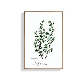 Framed Canvas Wall Art for Living Room, Bedroom Thyme Canvas Prints for Home Decoration Ready to Hang - 16x24 inches