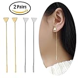 Bar Dangle Threader Drop Earrings Tassel Triangle Ear Studs Women Linear Hoops Geometric Charms Jewelry 2 Mixed Pair